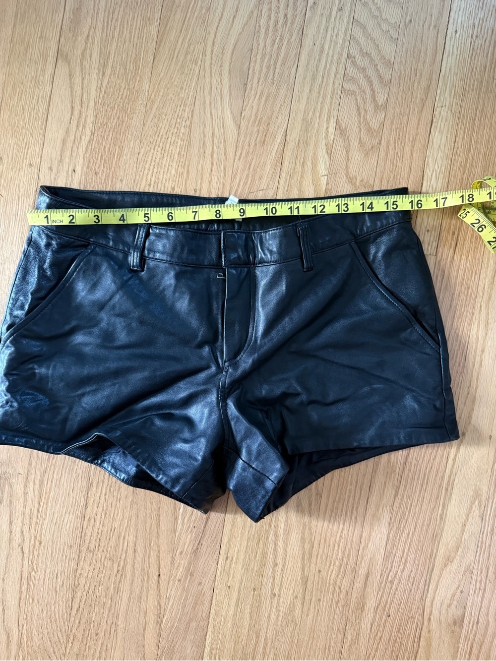 Joie Lamb Leather Shorts - Picture 3 of 6